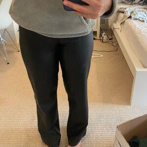 black leather tillys pants